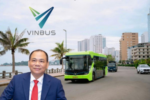 Vinbus của tỷ phú Phạm Nhật Vượng lần đầu tiên ra mắt tuyến buýt điện tại Nha Trang