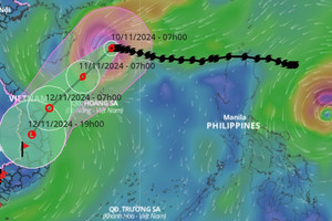 Bão Toraji gần Biển Đông, khả năng trở thành bão số 8 trong 2 ngày tới