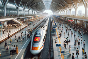 Mỗi nhà ga hành khách đường sắt tốc độ cao sẽ tạo ra một không gian phát triển mới