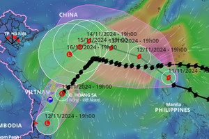 Bão Toraji đang vào Biển Đông, bão số 7 suy yếu thành áp thấp nhiệt đới