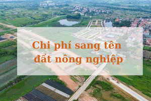 Từ bây giờ, chi phí để sang tên đất nông nghiệp hết bao nhiêu?