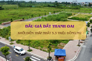 Hà Nội sắp đưa 19 thửa đất vùng ven lên sàn, khởi điểm thấp nhất 5,3 triệu đồng/m2