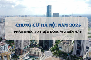 Hà Nội sẽ không còn chung cư dưới 50 triệu đồng/m2 vào năm 2025