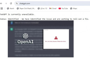 ChatGPT 'sập', hàng chục nghìn người bức xúc vì không thể truy cập