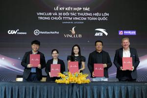 Vinclub hợp tác với hơn 30 thương hiệu tại Vincom, mở rộng đặc quyền cho khách hàng thân thiết