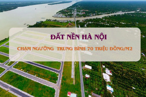 Đất nền Hà Nội chạm ngưỡng trung bình 70 triệu đồng/m2