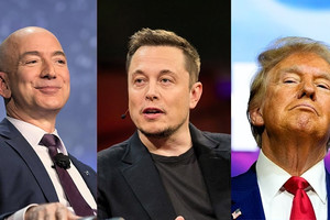 Ông Trump ăn tối với 2 tỷ phú giàu nhất thế giới, hàn gắn Elon Musk và Jeff Bezos?