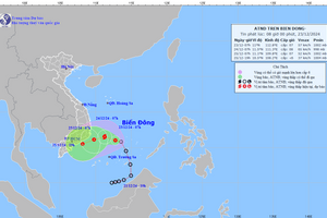 Áp thấp nhiệt đới trên Biển Đông khả năng mạnh lên thành bão