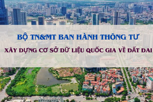 Bộ TN&MT ban hành quy trình xây dựng cơ sở dữ liệu quốc gia về đất đai