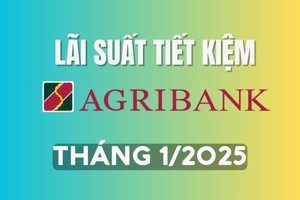 Lãi suất tiết kiệm Agribank mới nhất tháng 1/2025