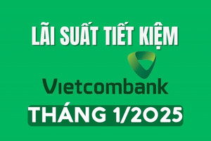 Lãi suất tiết kiệm Vietcombank mới nhất tháng 1/2025