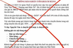 Bác bỏ tin đồn truy thu thuế 10% từ mọi tài khoản cá nhân có ghi chú 'MUA – BÁN' khi chuyển khoản