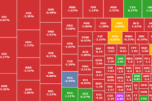 Cú giật sau 14h 'đánh úp' nhiều nhà đầu tư, VN-Index bốc hơi 15 điểm, một bluechip BĐS về đáy lịch sử