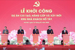 Tổng Bí thư Tô Lâm dự Lễ khởi công Dự án cải tạo, nâng cấp và xây mới khu Nhà khách Hồ Tây