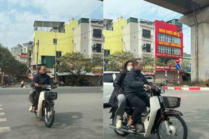 Phó trưởng công an phường bị phạt vì không đội mũ bảo hiểm khi lái xe