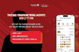 Khách hàng vừa trúng Vietlott hơn 1,7 tỷ đồng chia sẻ: 'Trò chơi may rủi, có chơi mới có khả năng trúng'