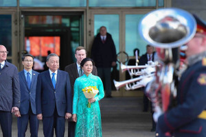 Tổng Bí thư Tô Lâm bắt đầu thăm Nga theo lời mời của Tổng thống Putin