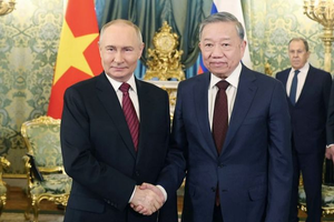 Tổng Bí thư Tô Lâm hội đàm hẹp với Tổng thống Nga Vladimir Putin
