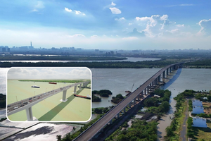 Chỉ nửa tháng nữa, cây cầu lớn nhất trên tuyến vành đai hơn 75.000 tỷ nối nhịp 2 tỉnh giàu có của Việt Nam sẽ thông xe