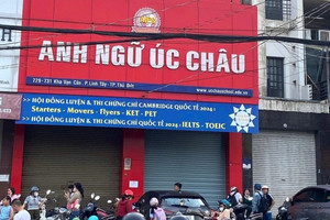 Trung tâm Anh ngữ thu tiền rồi đột ngột đóng cửa, Giám đốc mất tích, hàng trăm phụ huynh hoang mang