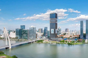 Tòa nhà chọc trời cao thứ 3 thành phố giàu nhất Việt Nam đã hoàn thiện: Cao 55 tầng, có sự kết nối giao thông độc đáo nhất cả nước