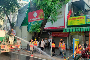 Đã kiểm soát hiện tượng bùn trào lên tại dự án metro Nhổn - ga Hà Nội