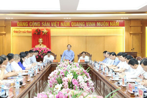 Khẩn trương gỡ vướng khu công nghiệp phụ trợ gần 1.000ha phục vụ nhà máy VinFast tại Hà Tĩnh