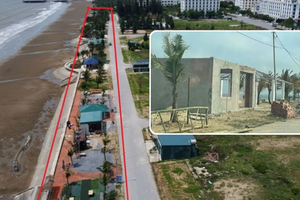 Muộn nhất 3 tháng tới, yêu cầu phá dỡ hoàn toàn công trình trái phép trên bờ biển ở Thanh Hóa