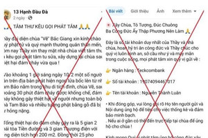 Công an phát cảnh báo quan trọng tới phật tử và người dân cả nước