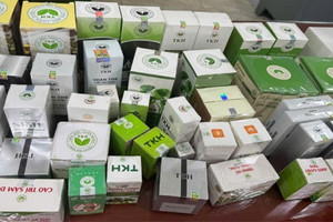 12 loại thực phẩm chức năng giả của nữ giám đốc vừa bị khởi tố