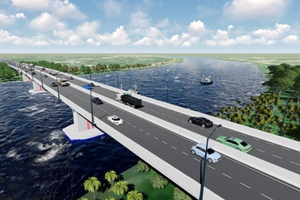 Chỉ ít ngày nữa sẽ hợp long cây cầu trọng yếu nối TP. HCM với tỉnh giàu nhất Việt Nam