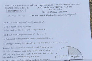 Đề thi, đáp án môn Toán kỳ thi vào lớp 10 TP. HCM đầy đủ, chi tiết nhất
