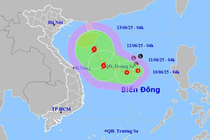 Tin áp thấp nhiệt đới mới nhất: Hướng về Hoàng Sa, khả năng thành bão số 1
