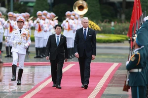 Chủ tịch nước Lương Cường chủ trì Lễ đón Tổng thống Litva thăm chính thức Việt Nam