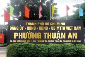 Thực hư hình ảnh bảng hiệu trụ sở phường Thuận An thuộc TPHCM
