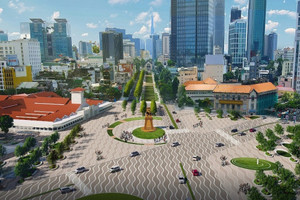 Siêu đô thị của Việt Nam đang hình thành một khu vực như quảng trường Thời Đại của Mỹ, quy mô gần 60.000m2