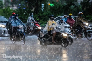 Miền Bắc đón mưa dông vào chiều tối
