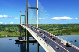 Ngày mai, cây cầu dây văng có tĩnh không cao nhất Việt Nam sẽ chính thức hợp long