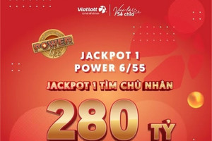 Vietlott thông báo cơ hội trúng thưởng 280 tỷ đồng