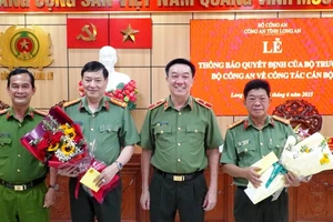 Hai Phó Giám đốc Công an tỉnh Long An nhận nhiệm vụ mới ở Bộ Công an