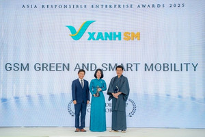 Xanh SM của tỷ phú Phạm Nhật Vượng vừa nhận giải thưởng danh giá hàng đầu châu Á