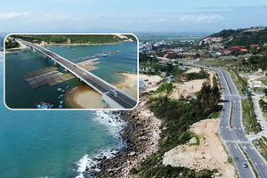 Cung đường ven biển hơn 9.000 tỷ đẹp như mơ kết nối cảng biển và sân bay quốc tế sắp về đích