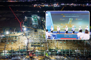 Nhiều dự án tại sân bay Long Thành đồng loạt khởi công, phấn đấu về đích trước thời hạn
