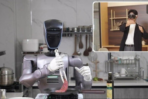 Dùng kính VR điều khiển robot nấu bít tết từ 2.000 km: Trung Quốc khiến thế giới sửng sốt