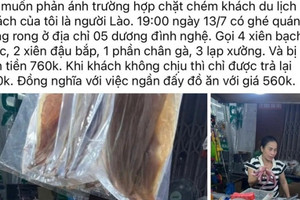 Du khách Lào tố bị 'chặt chém' ăn 10 xiên nướng giá 760.000 đồng tại Đà Nẵng