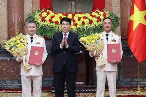 Hai Thứ trưởng Bộ Công an được thăng hàm Thượng tướng