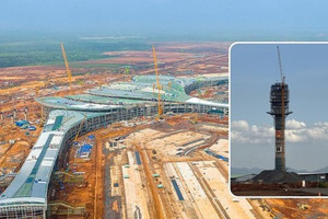 Công trình cao nhất tại siêu sân bay Long Thành chính thức đạt dấu mốc quan trọng