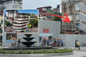 Chỉ hơn một tháng, tòa Hàm cá mập cơ bản đã phá dỡ xong