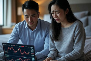 ‘Đứng ngồi không yên’ khi chồng lén lấy hết tiền tiết kiệm đầu tư chứng khoán