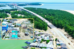 Cầu vượt cửa biển nghìn tỷ dài nhất miền Trung gặp khó giai đoạn nước rút